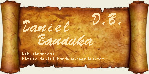 Daniel Banduka vizit kartica